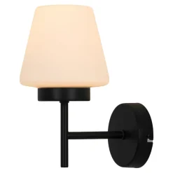 Kinkiety|Zumaline Kinkiet klasyczny czarny REBEL