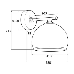 Kinkiety|inny Kinkiet klasyczny mosiądz MARBELLA