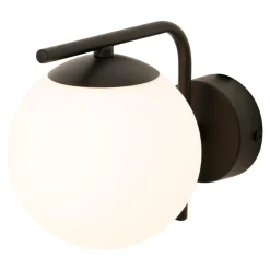 Kinkiety|domiluce Kinkiet kula czarny AURORA