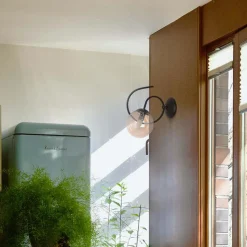 Kinkiety|inny Kinkiet kula czarny FLORO