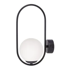 Kinkiety|inny Kinkiet kula czarny PARVA