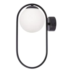 Kinkiety|inny Kinkiet kula czarny PARVA