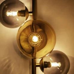 Kinkiety|Zumaline Kinkiet kule złoty VILLA