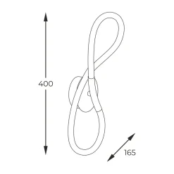 Zumaline Kinkiet LED czarna BALBO