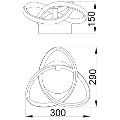 Zumaline Kinkiet LED INDIGO mat czarny