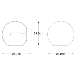 Zumaline Kinkiet LED kulisty klosz złoty ENCELADUS