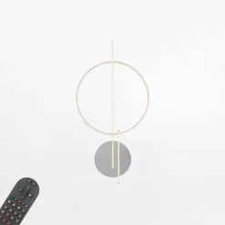 Kinkiety|Paul Neuhaus Kinkiet LED RGB Wi-Fi stalowy Q-ARKOA z pilotem