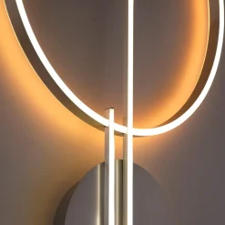 Kinkiety|Paul Neuhaus Kinkiet LED RGB Wi-Fi stalowy Q-ARKOA z pilotem