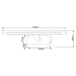 Kinkiety|Zumaline Kinkiet LED 12W czarny ALTER