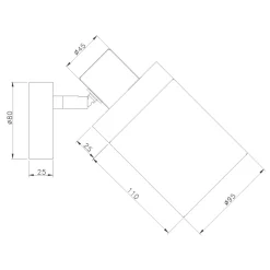 Kinkiety|Paul Neuhaus Kinkiet loftowy czarny drewno PASQUAL