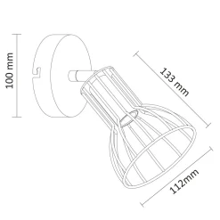 Kinkiety| Kinkiet loftowy ruchomy SOFIA