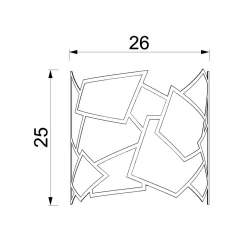 Kinkiety|Luminex Kinkiet nowoczesny tytanowe złoto CAMO I
