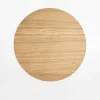 TK Tomasz Krywult Kinkiet okrągły jasne drewno LUNA WOOD 30 cm