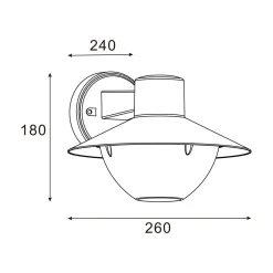 Zumaline Kinkiet outdoorowy IP44 czarny ECLIPSE
