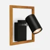 Kinkiety|inny Kinkiet ramka jasne drewno czarny FREY