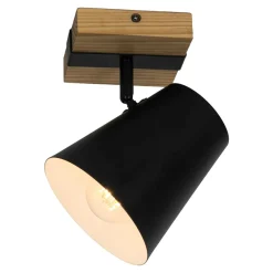 Kinkiety|Zumaline Kinkiet reflektor czarny ELTI