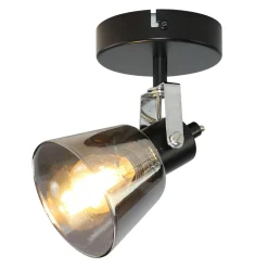 Kinkiety|LED-POL Kinkiet reflektor czarny ORO TRINGA