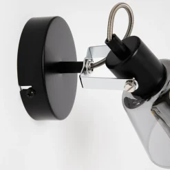 Kinkiety|LED-POL Kinkiet reflektor czarny ORO TRINGA