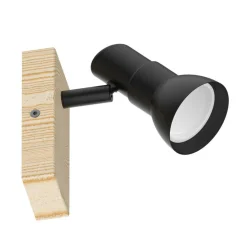 Zumaline Kinkiet reflektor czarny TRIEST