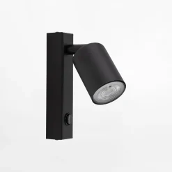 TK Tomasz Krywult Kinkiet reflektor z włącznikiem czarny TOP