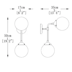 Kinkiety|Zumaline Kinkiet RIANO W0454-02D-STAC