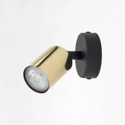 Kinkiety|TK Tomasz Krywult Kinkiet spot czarno-złoty TOP