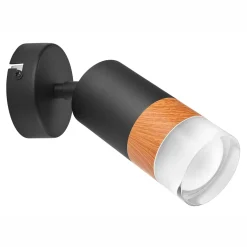 Kinkiety| Kinkiet spot regulowany reflektor czarny AURORA