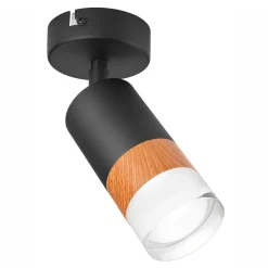 Kinkiety| Kinkiet spot regulowany reflektor czarny AURORA