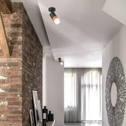 Kinkiety| Kinkiet spot regulowany reflektor czarny AURORA