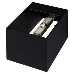 Zumaline Kinkiet sześcian czarny TRANSFER WL