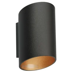 Zumaline Kinkiet walec czarno-złoty SLICE WL