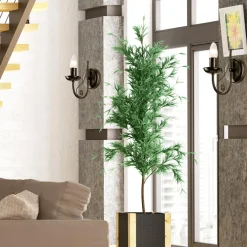 Kinkiety| Kinkiet świecznikowy retro czarno-złoty DONATO