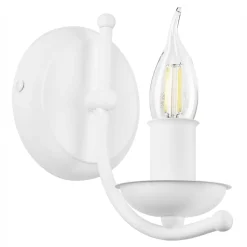 inny Kinkiet świecznikowy retro biały LUCY