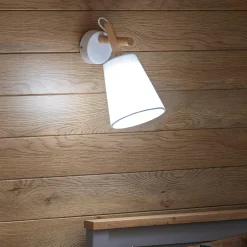 Kinkiety|TK Tomasz Krywult Kinkiet z abażurem biały VAIO