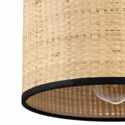 TK Tomasz Krywult Kinkiet z włącznikiem abażur rafia plecionka LIBERIA