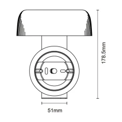 Lampy Ogrodowe|Lampy Ogrodowe|Zumaline Kinkiet zewnętrzny solarny czarny BLUET