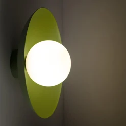 Kinkiety|TK Tomasz Krywult Kinkiet zielony SLATE PEAPOD GLASS