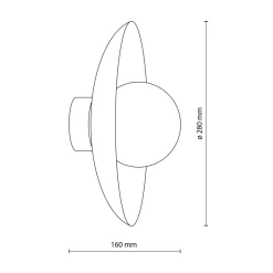 Kinkiety|TK Tomasz Krywult Kinkiet zielony SLATE PEAPOD GLASS