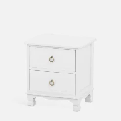 inny Klasyczna szafka nocna biała CLESS