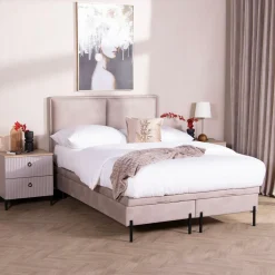 Instilo Łóżko beżowe DONNA DUO SOFT 180 cm