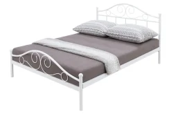 Łóżka| Łóżko białe - ze stelażem ANTIC 180x200 cm