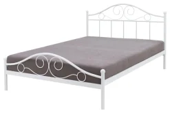 Łóżka| Łóżko białe - ze stelażem ANTIC 180x200 cm