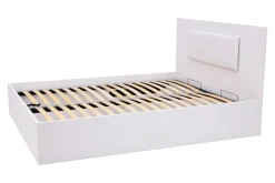 Exline Łóżko białe z oświetleniem MARSYLIA 160x200 cm