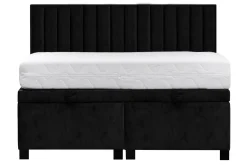 Instilo Łóżko czarne MONA VERTICAL 140 cm