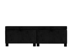 Instilo Łóżko czarne MONA VERTICAL 180 cm