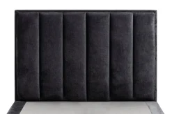 Instilo Łóżko czarne MONA VERTICAL 180 cm