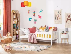 Dzieci Łóżko dziecięce białe OLEK 80x180 cm