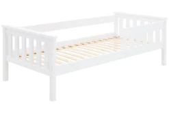 Dzieci Łóżko dziecięce białe OLEK 80x180 cm
