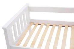 Dzieci Łóżko dziecięce białe OLEK 80x180 cm
