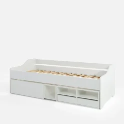 Łóżka|Łóżka Dziecięce| Łóżko dziecięce z szufladami i półkami ELIOT